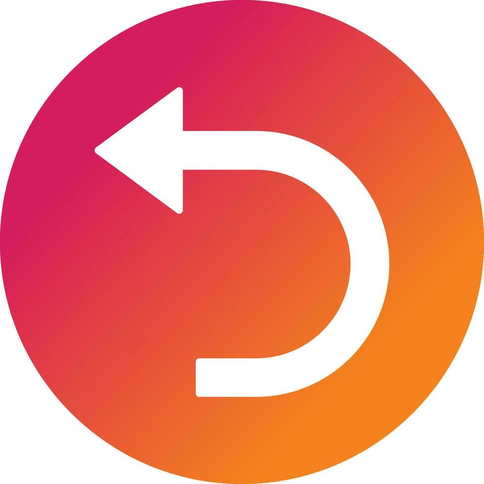 Turn Back Vector Icon