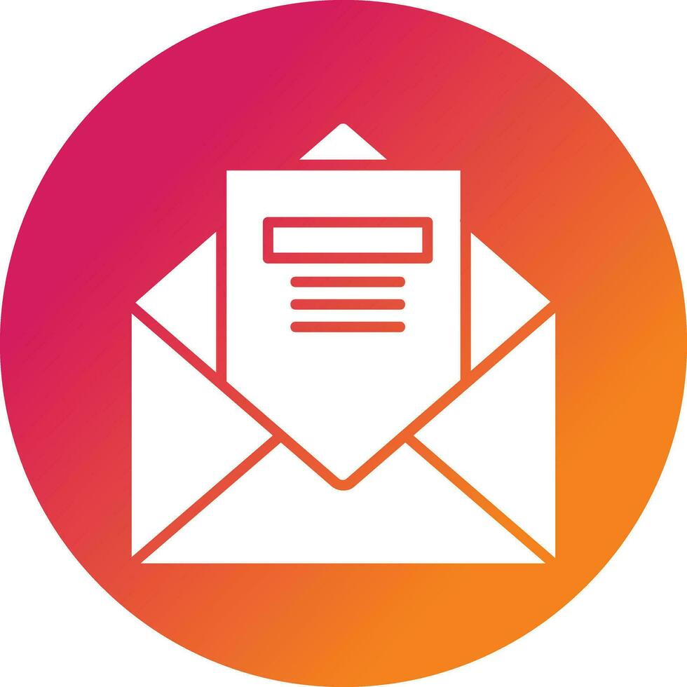 icono de vector de correo