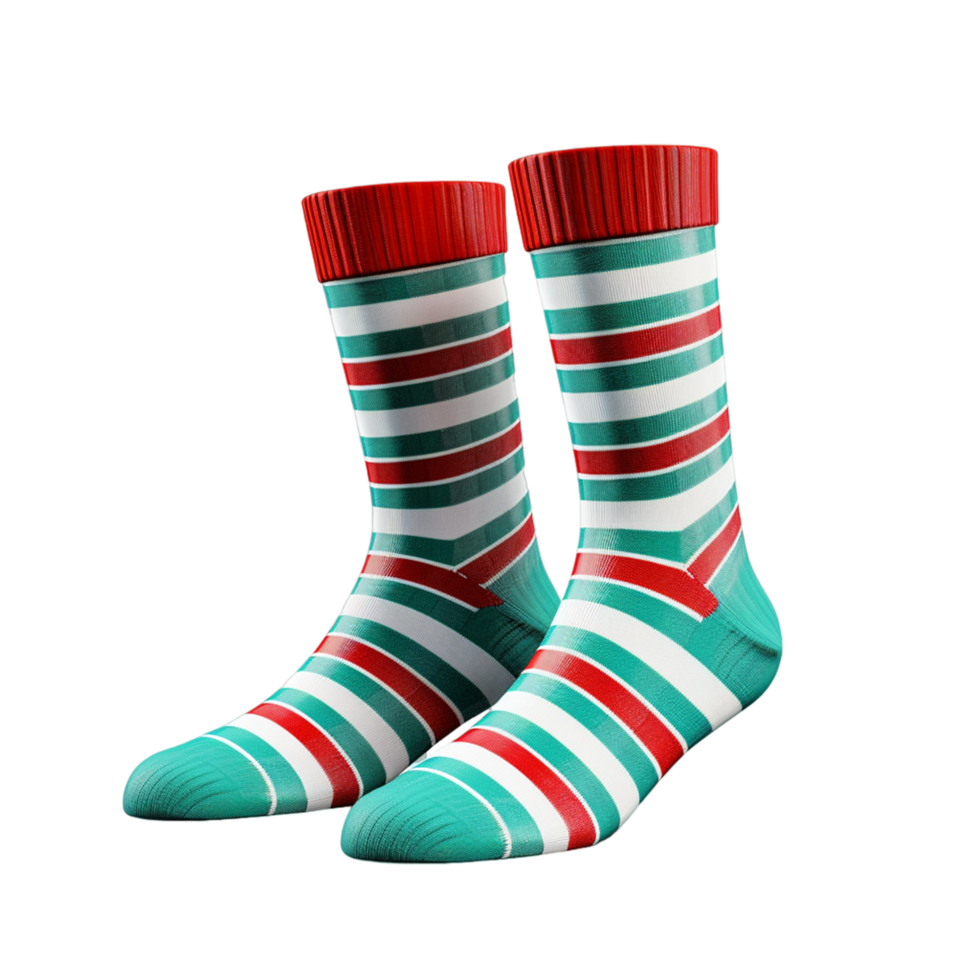 Xmas Present Sock Ai Generative png