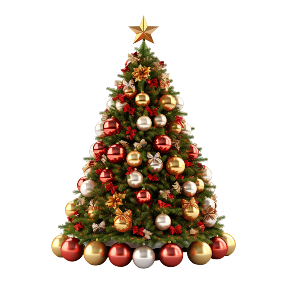 Beautiful christmas tree Ai Generative png