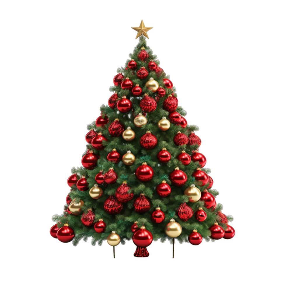 Christmas Tree Balls Ai Generative png