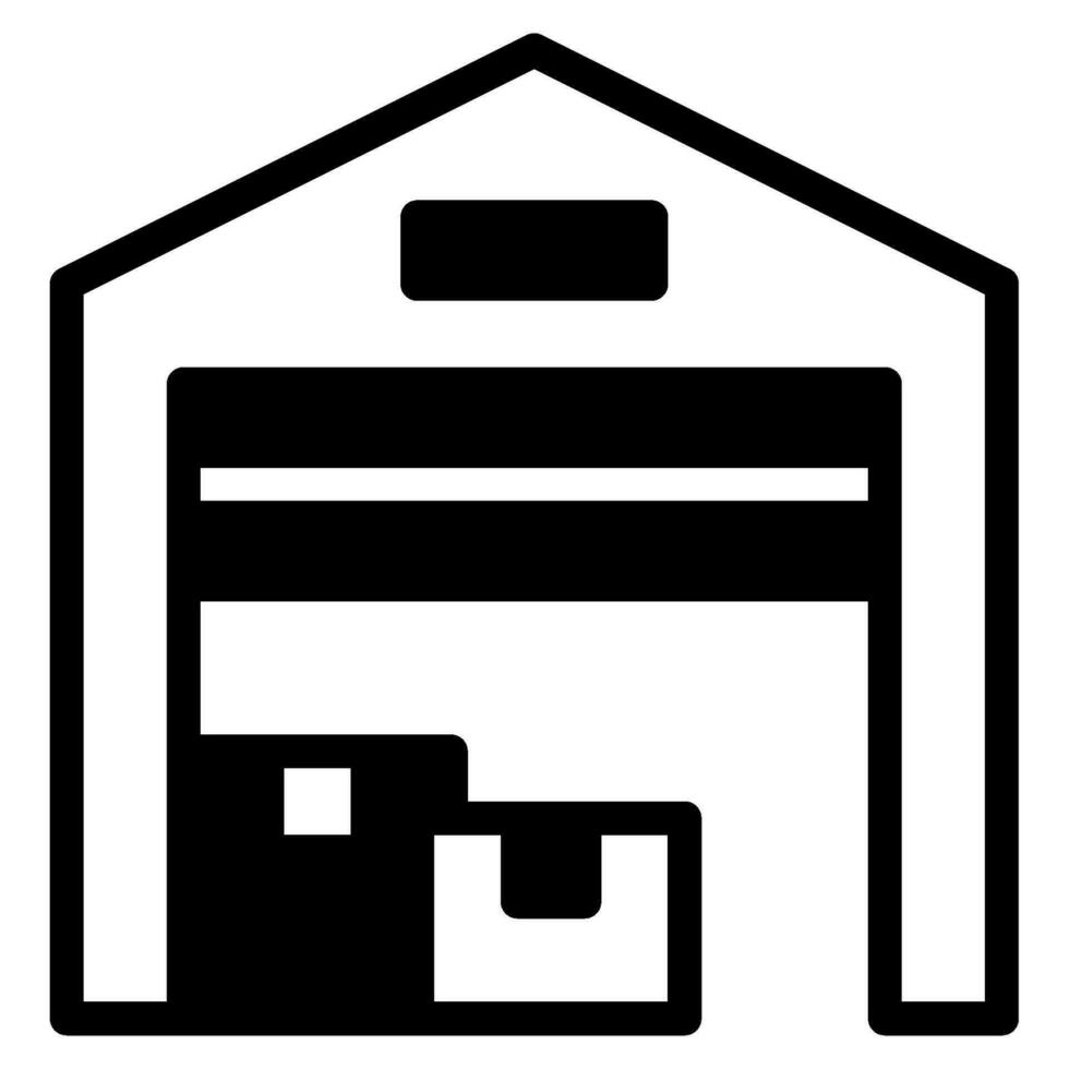 Warehouse icon illustration, for uiux, infographic, etc vector