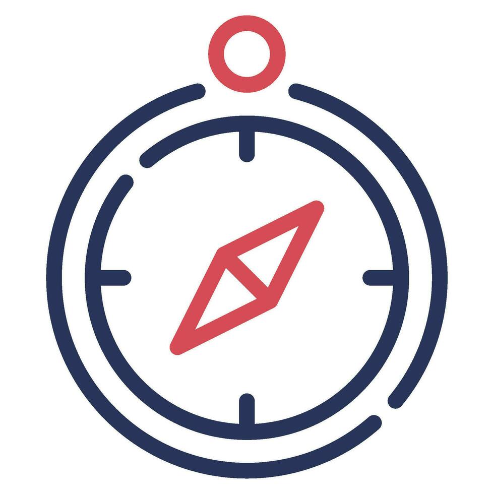 Compass Icon Illustration, for UIUX, Infographic, etc vector