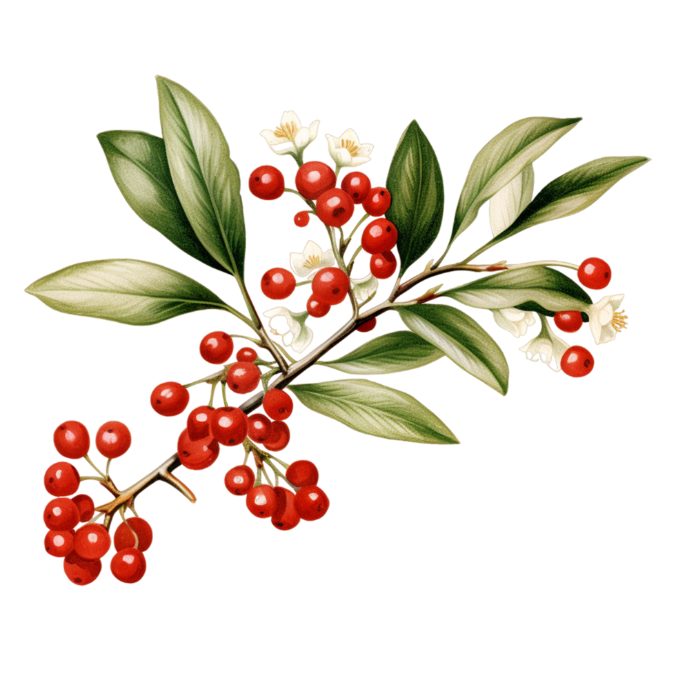 Cherry Fresh Plants Fruit Ai Generative png
