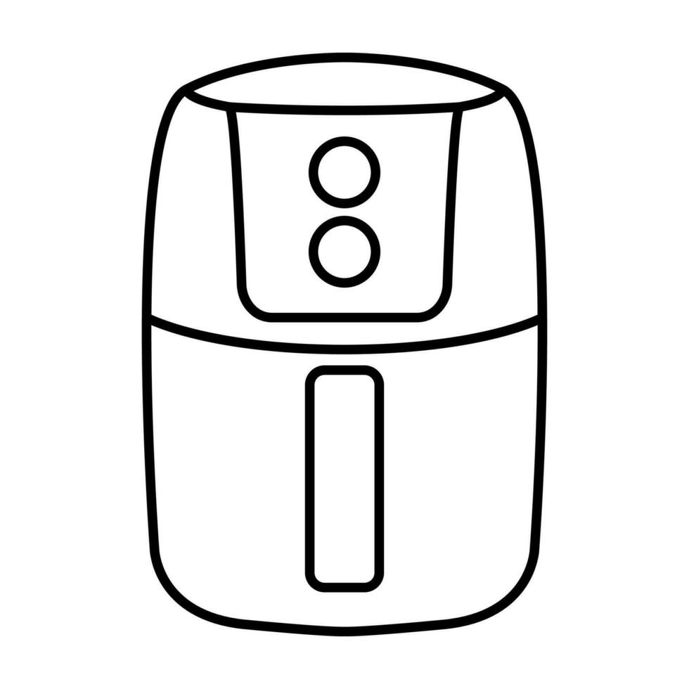 vector de icono de aparato de freidora de aire de cocina para diseño gráfico, logotipo, sitio web, redes sociales, aplicación móvil, ilustración de interfaz de usuario