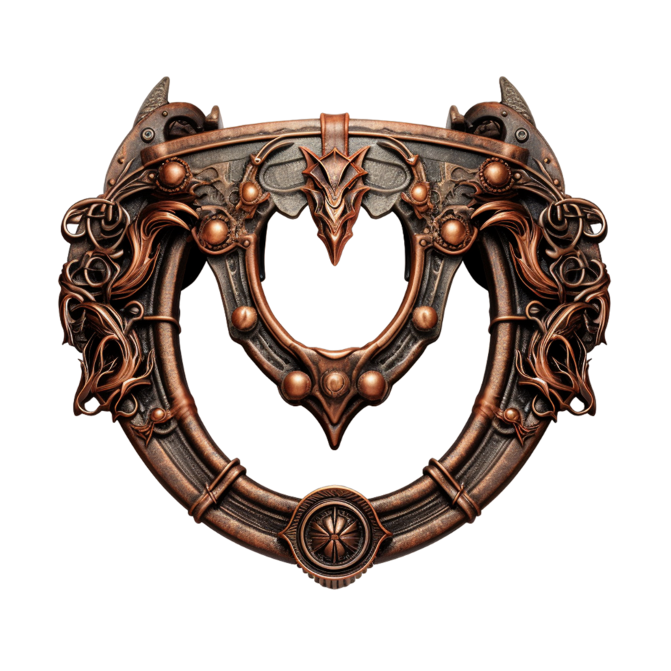 Ancient medieval avatar frame Ai Generative png
