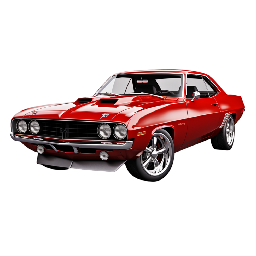 Vintage Mustang Car Ai Generative png