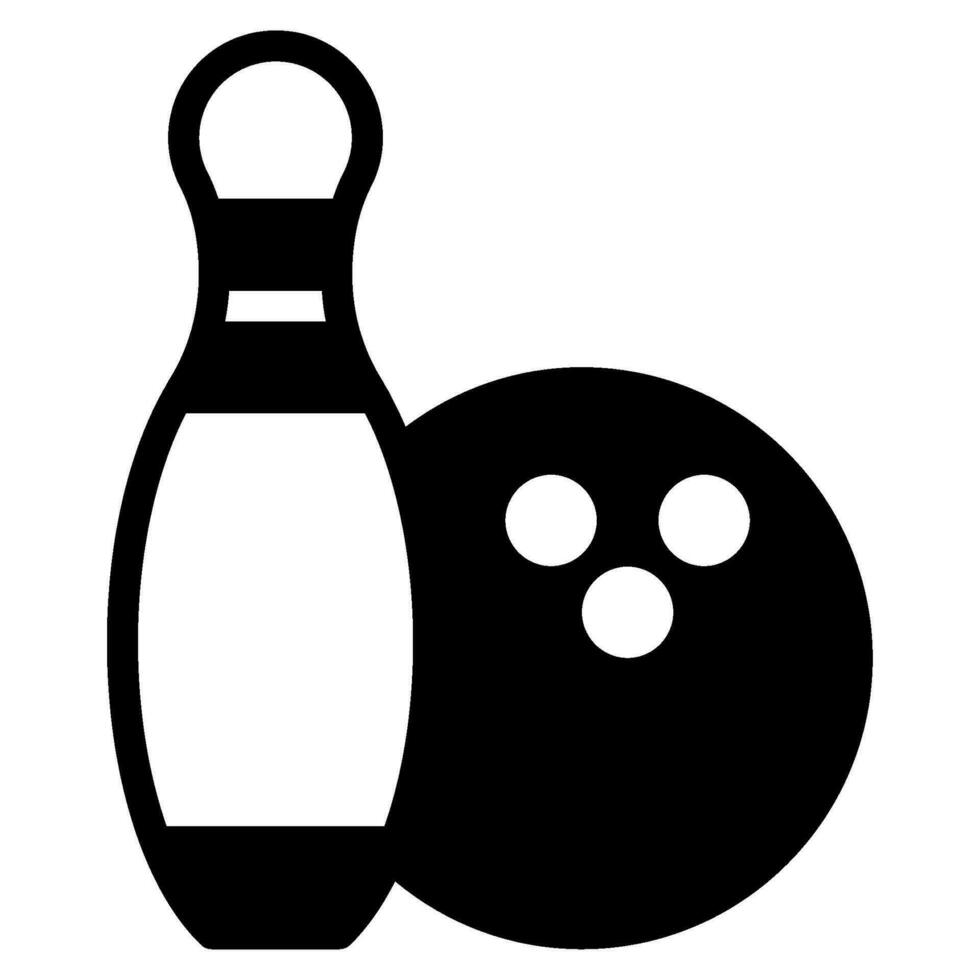Bowling Pin icon Illustration, for UIUX, infographic, etc vector