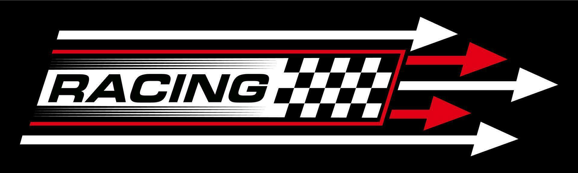 Racing moto sport line decals, checkered flag vector