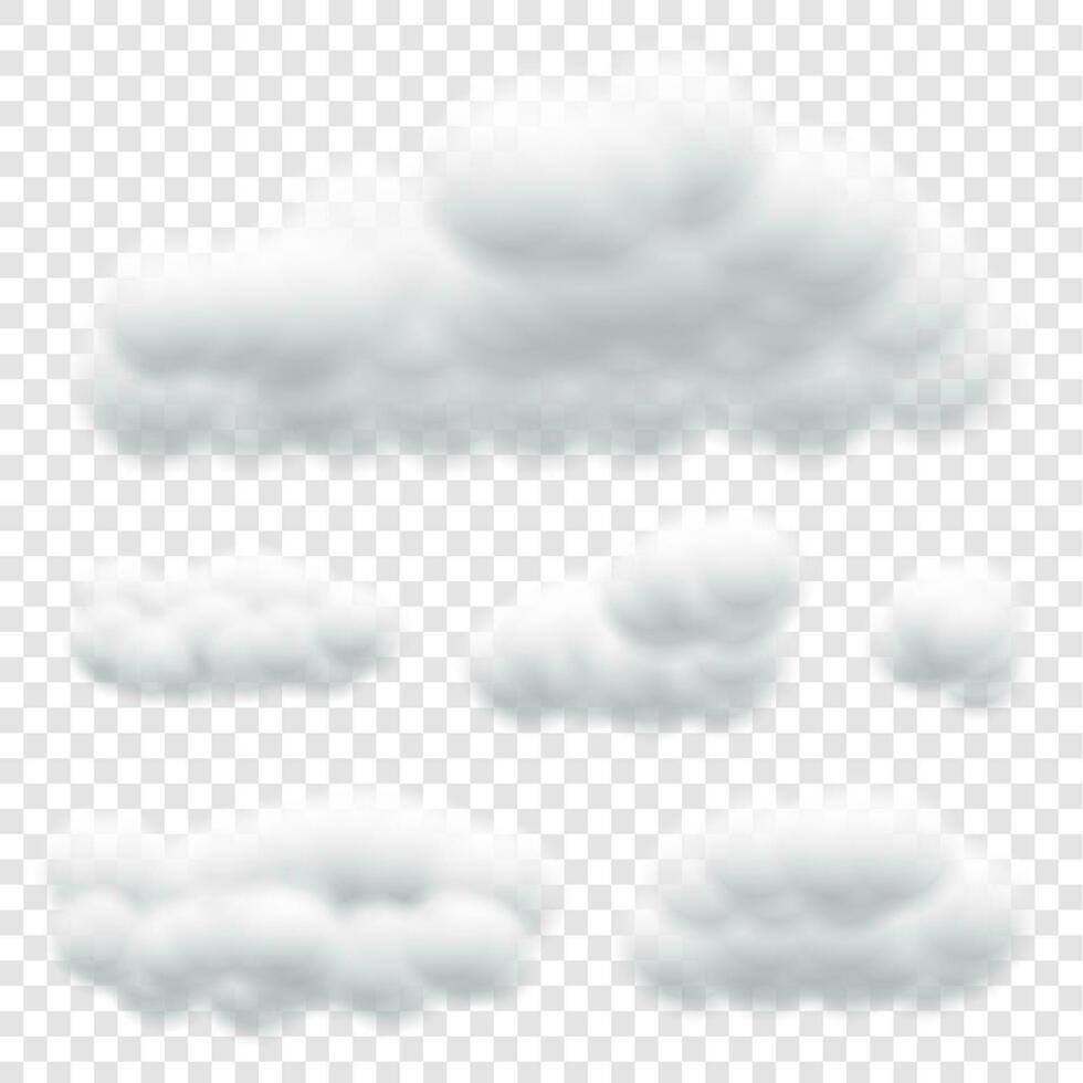 flufly cloud in shape on background vector