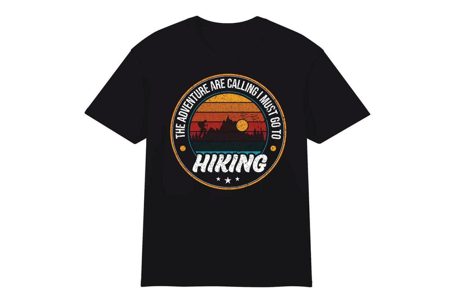 Hiking T-shirt Design Vector