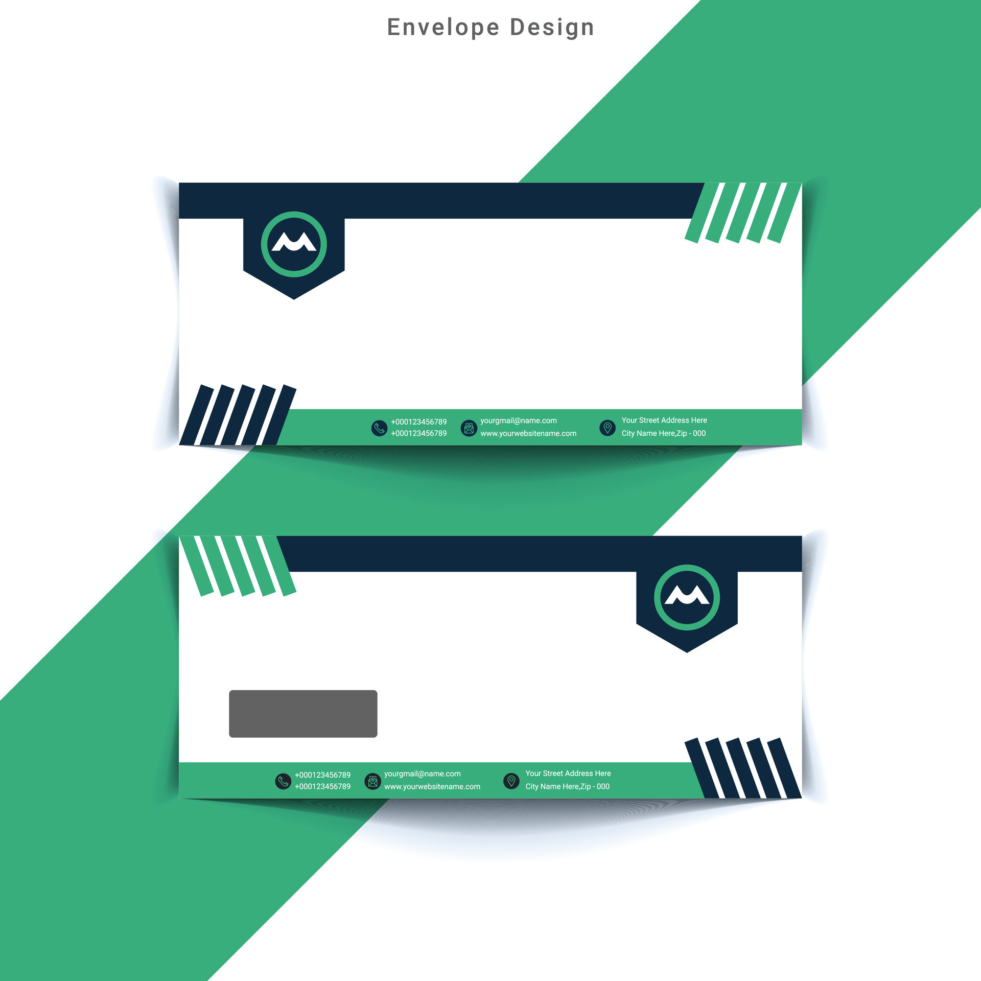 Corporate envelope template Modern and creative envelope template Corporate envelope template Modern and creative envelope template
