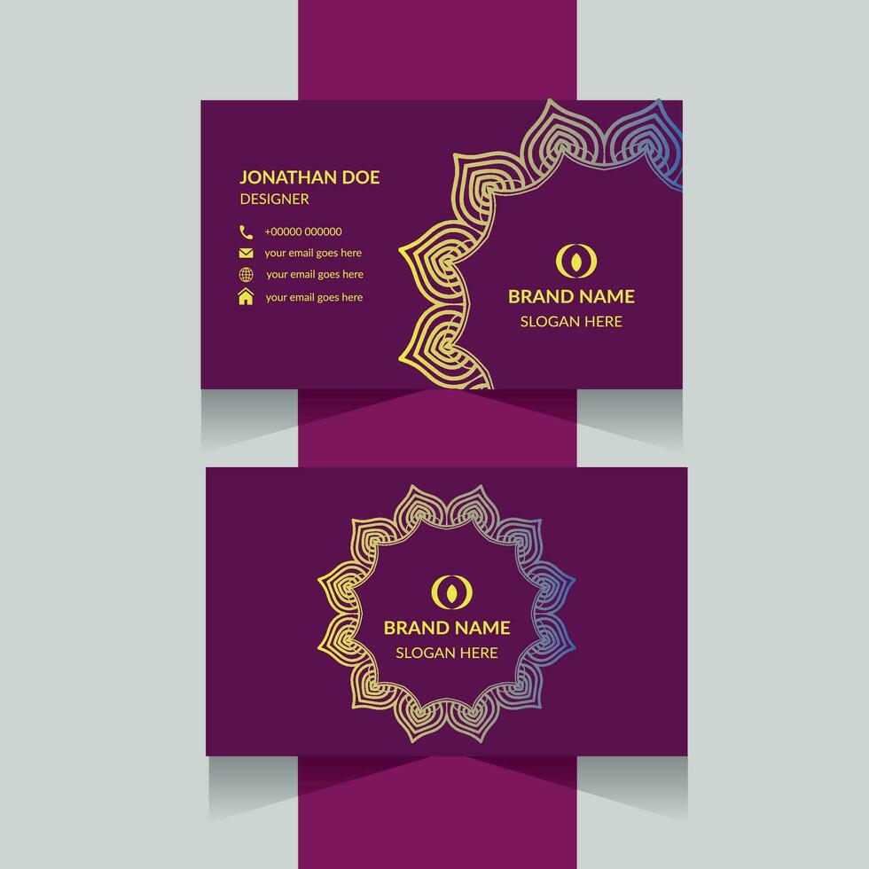 Luxury Business card design template. vector