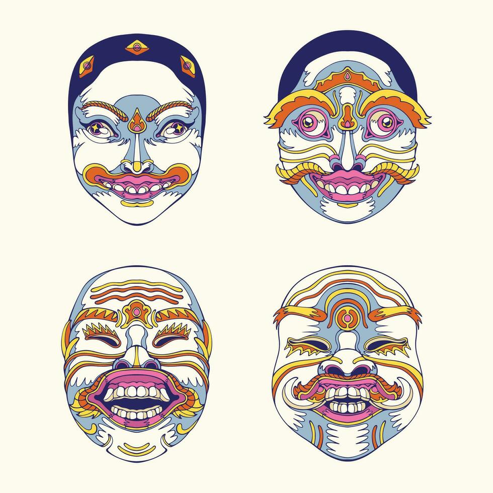 Balinese Mask asset vector art
