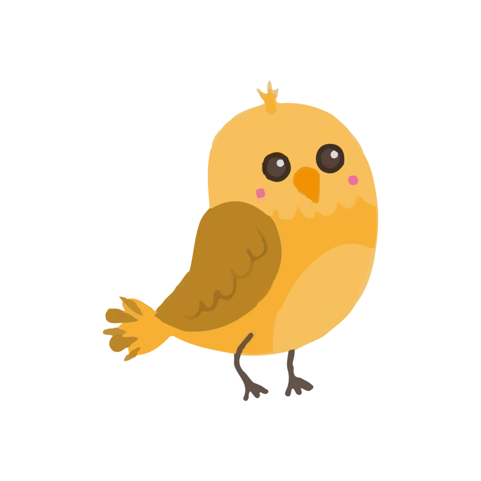 mignonne oiseau png image, art illustration image