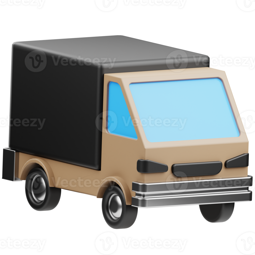 Truck 3D Illustration for web, app, infographic, etc png