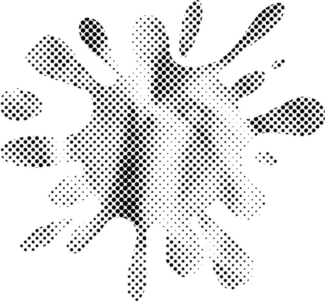 vector grunge trama de semitonos texturizado tinta splat collage icono