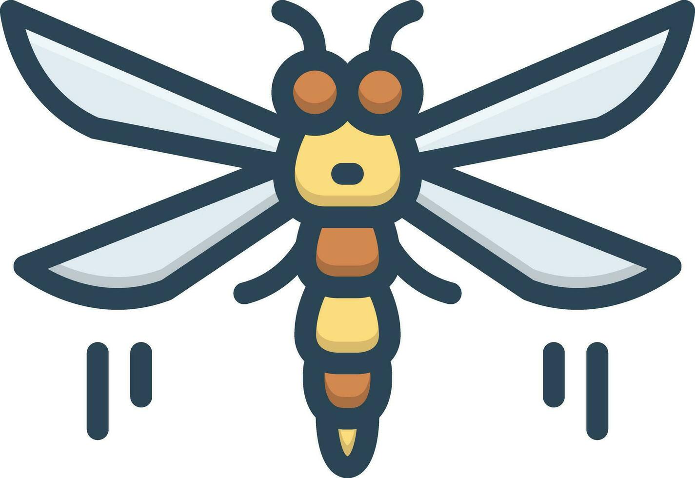 color icon for fly vector