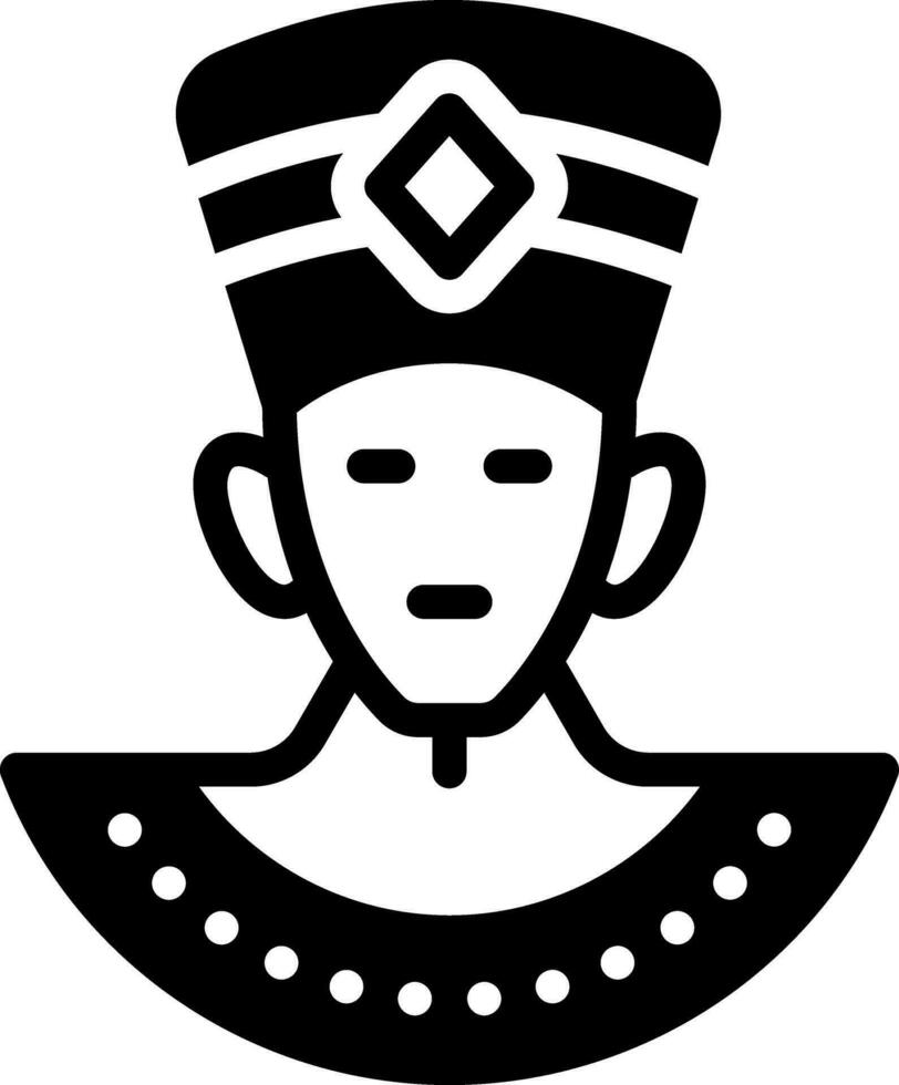solid icon for egyptian vector