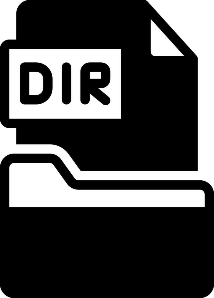 solid icon for dir vector