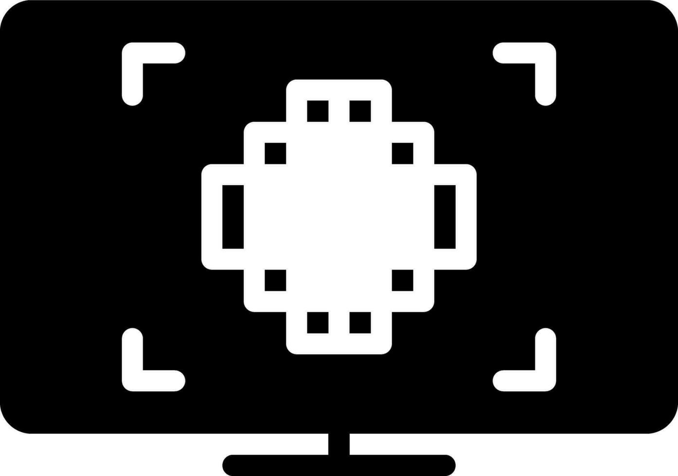 solid icon for pixels vector