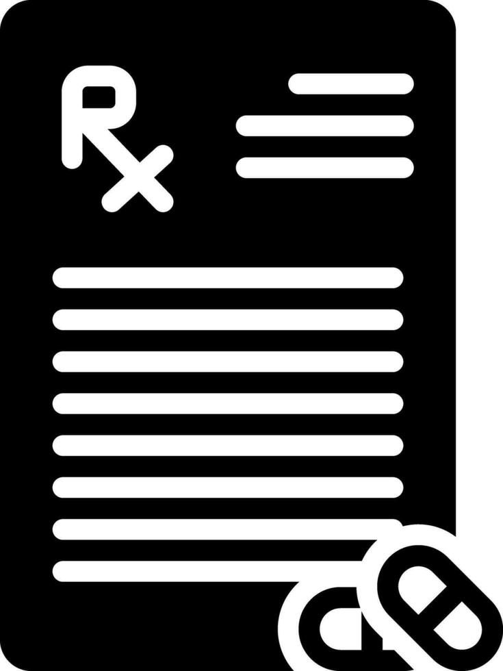 solid icon for rx vector