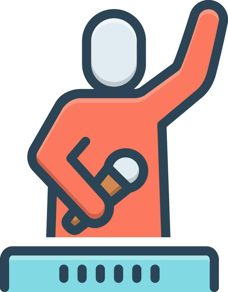 color icon for participation vector