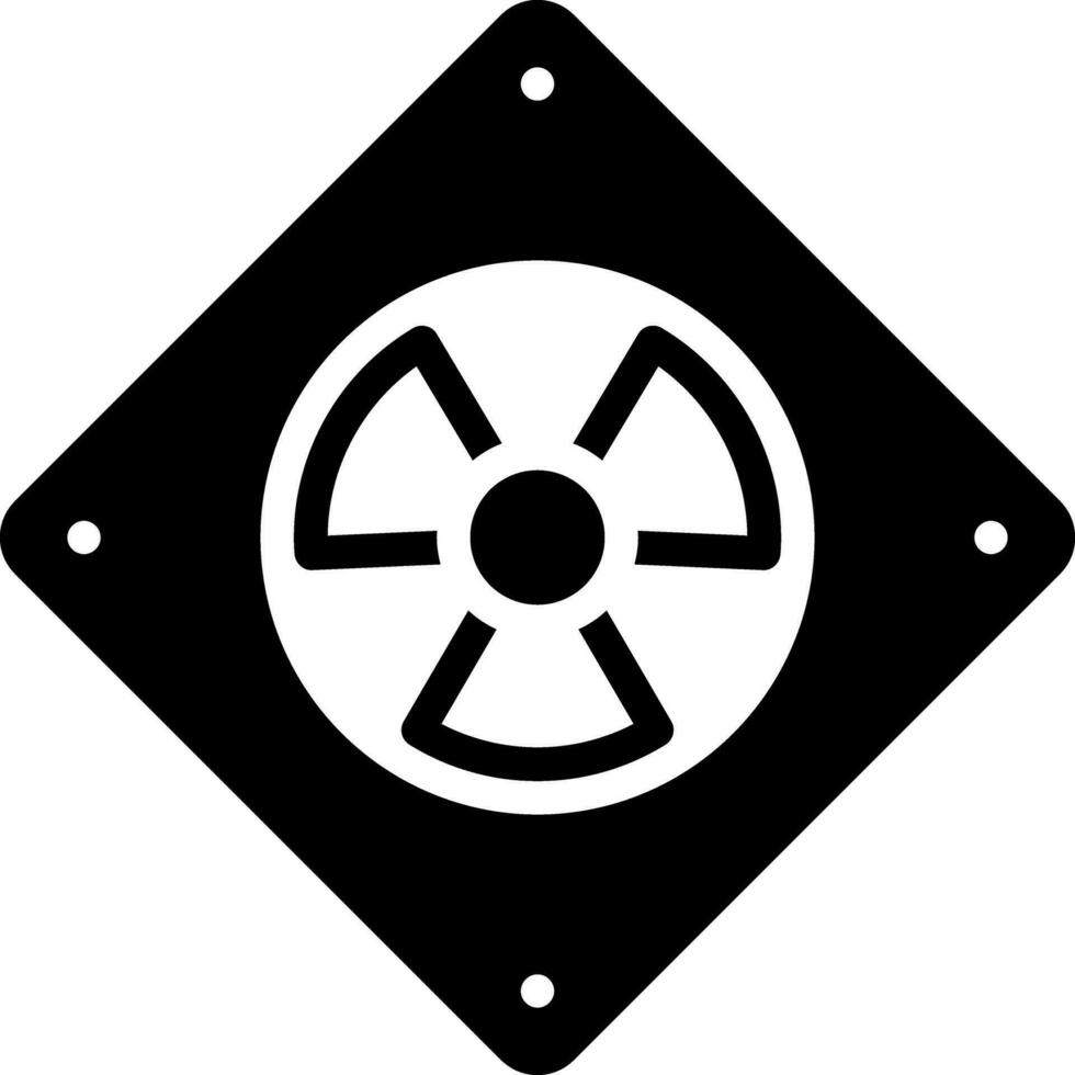 solid icon for hazard vector