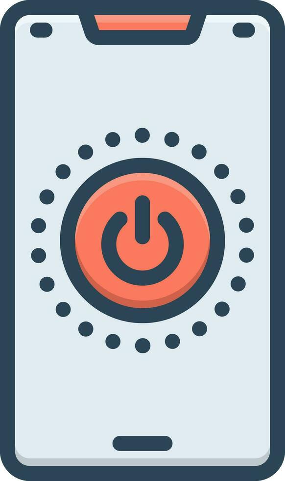 color icon for shut vector