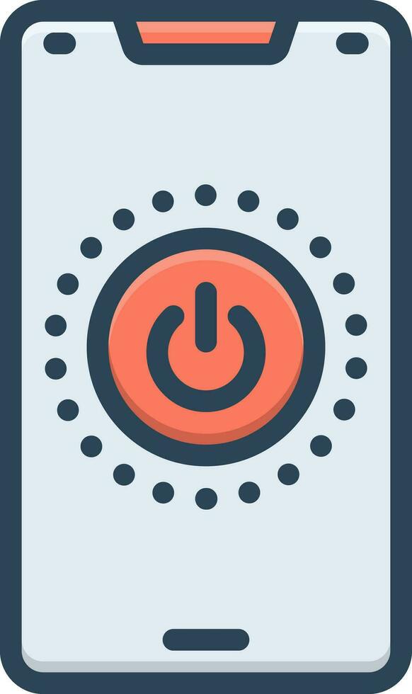 color icon for shut vector