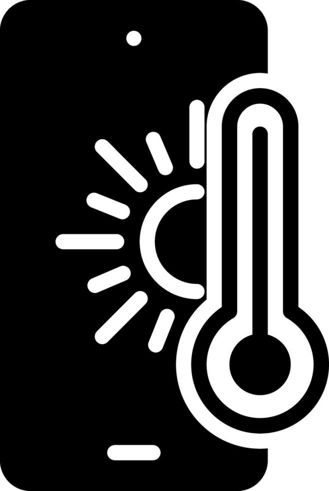 solid icon for sunny vector