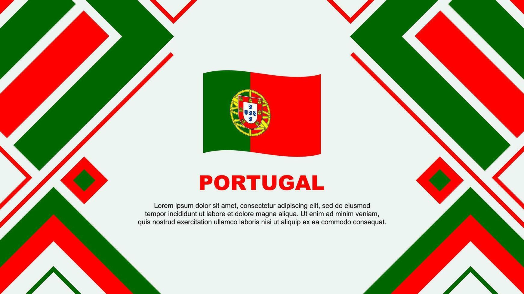 Portugal bandera resumen antecedentes diseño modelo. Portugal independencia día bandera fondo de pantalla vector ilustración. Portugal bandera