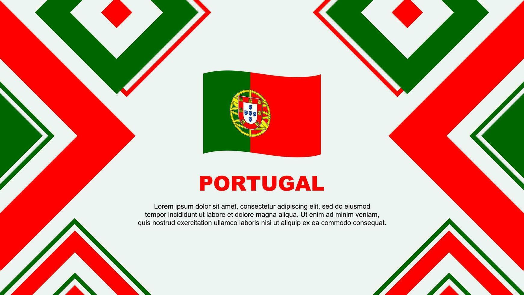 Portugal bandera resumen antecedentes diseño modelo. Portugal independencia día bandera fondo de pantalla vector ilustración. Portugal independencia día