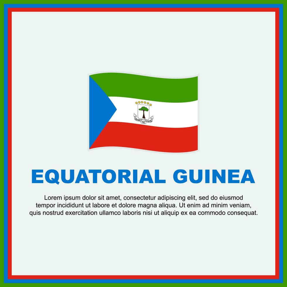 ecuatorial Guinea bandera antecedentes diseño modelo. ecuatorial Guinea independencia día bandera social medios de comunicación correo. ecuatorial Guinea bandera vector