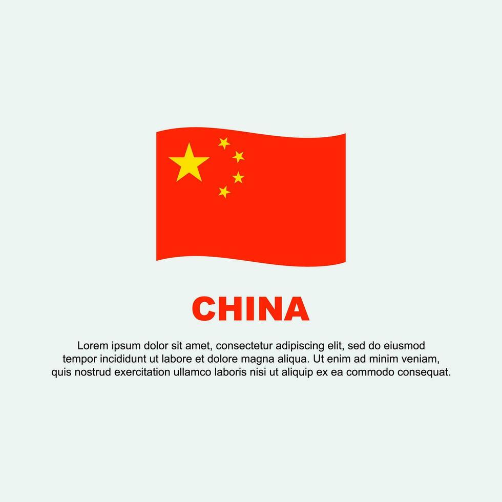 China bandera antecedentes diseño modelo. China independencia día bandera social medios de comunicación correo. China antecedentes vector