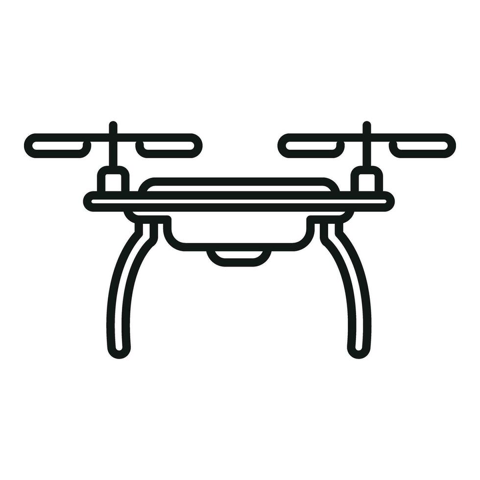 Drone technology icon outline vector. Ai camera vector