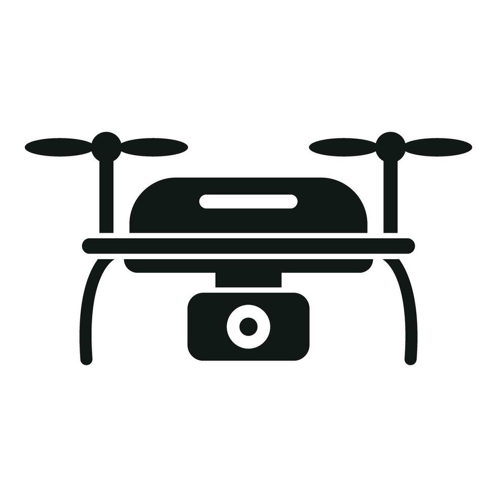Smart digital map icon simple vector. Land aircraft vector