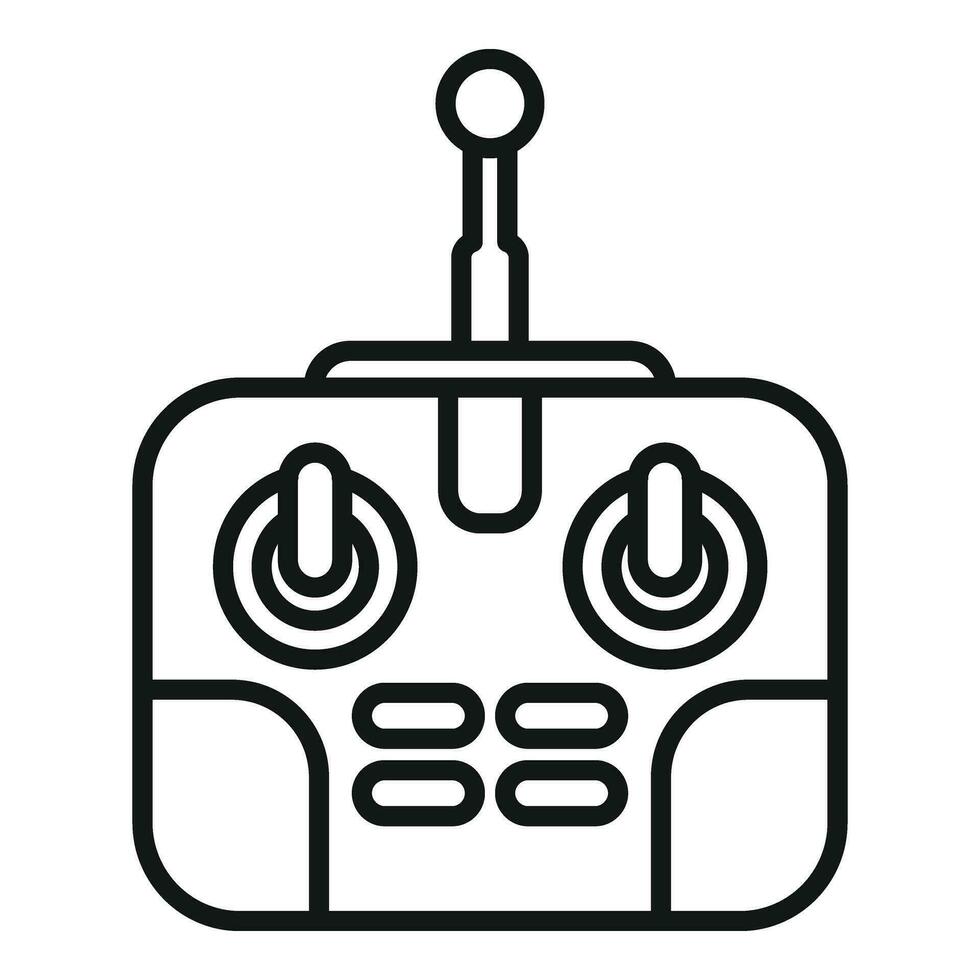 Computer aerial volume icon outline vector. Drone tech spy vector