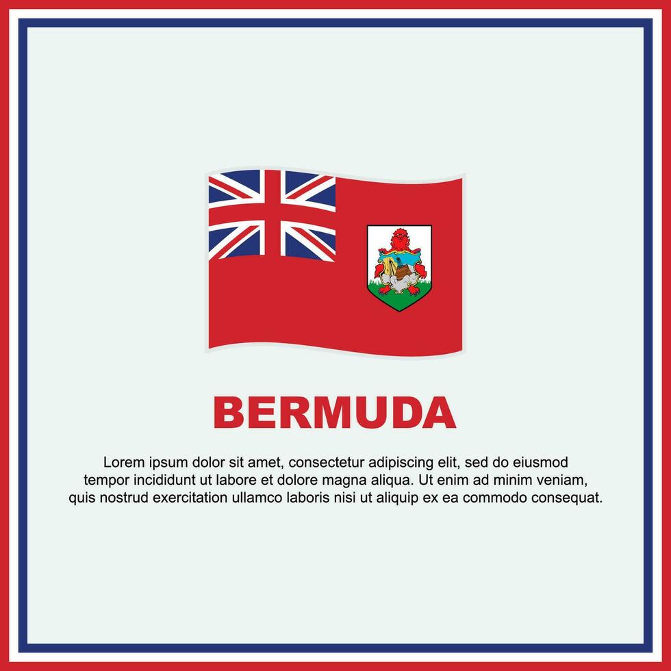 Bermuda Flag Background Design Template. Bermuda Independence Day Banner Social Media Post. Bermuda Banner vector