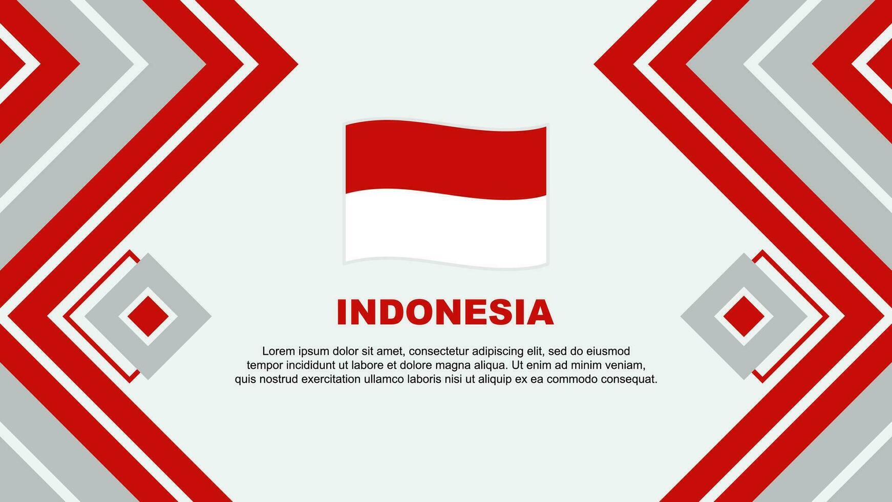 Indonesia Flag Abstract Background Design Template. Indonesia Independence Day Banner Wallpaper Vector Illustration. Indonesia Design