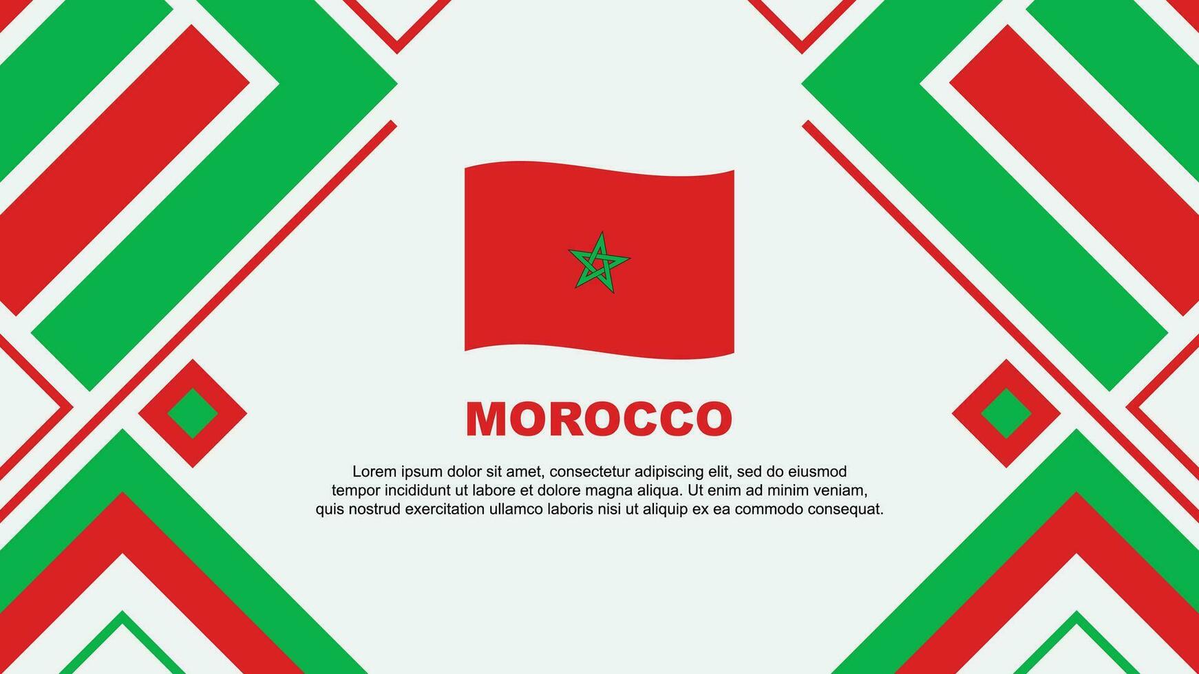 Marruecos bandera resumen antecedentes diseño modelo. Marruecos independencia día bandera fondo de pantalla vector ilustración. Marruecos bandera