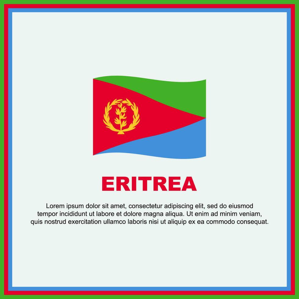 eritrea bandera antecedentes diseño modelo. eritrea independencia día bandera social medios de comunicación correo. eritrea bandera vector