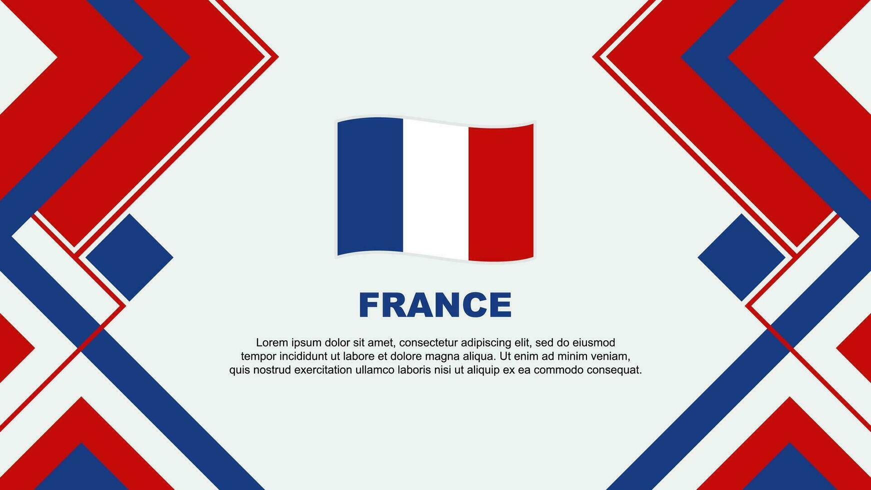France Flag Abstract Background Design Template. France Independence Day Banner Wallpaper Vector Illustration. France Banner