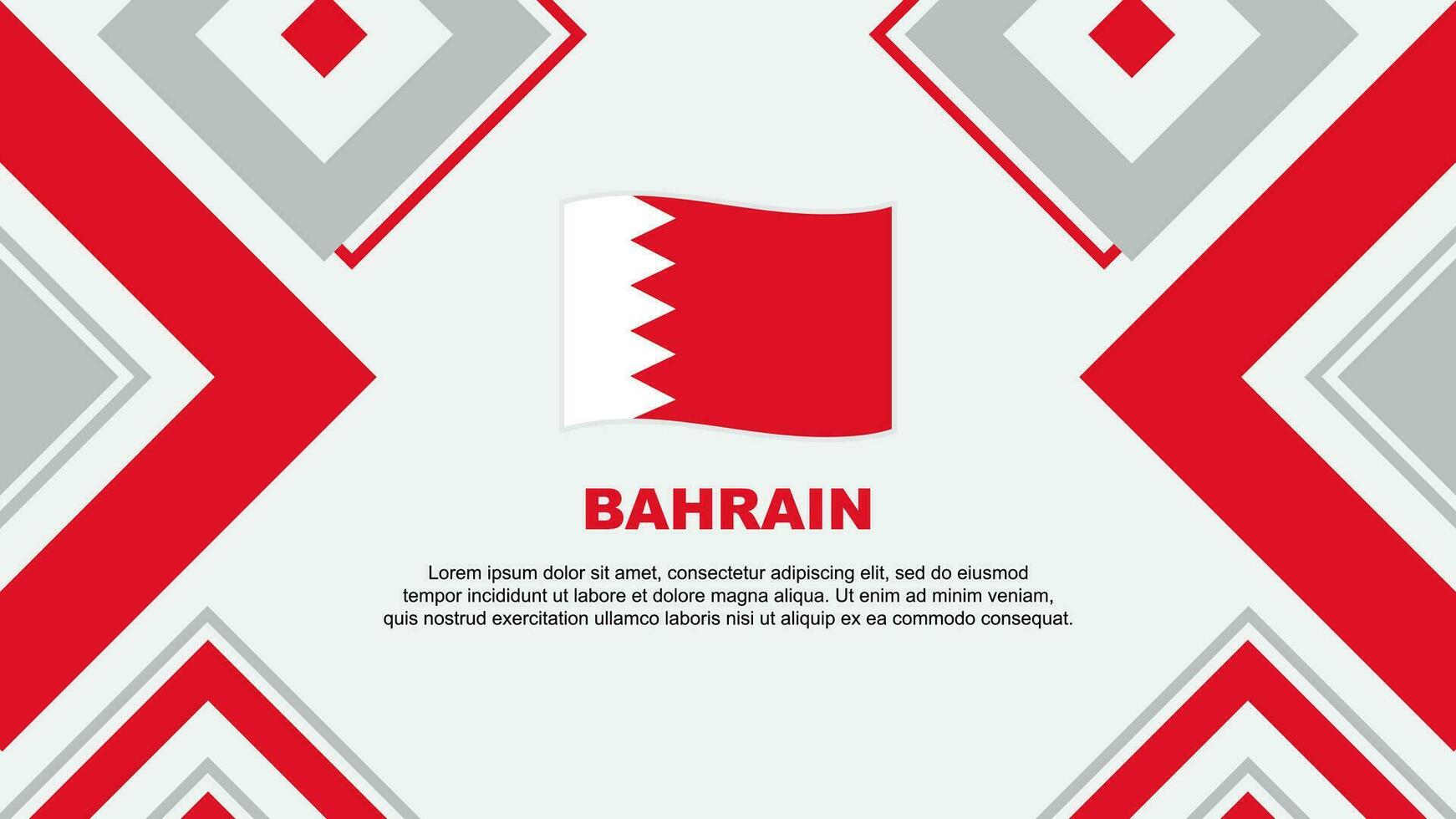 Bahrain Flag Abstract Background Design Template. Bahrain Independence Day Banner Wallpaper Vector Illustration. Bahrain Independence Day