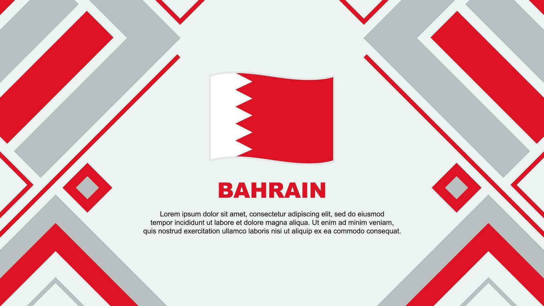Bahrain Flag Abstract Background Design Template. Bahrain Independence Day Banner Wallpaper Vector Illustration. Bahrain Flag