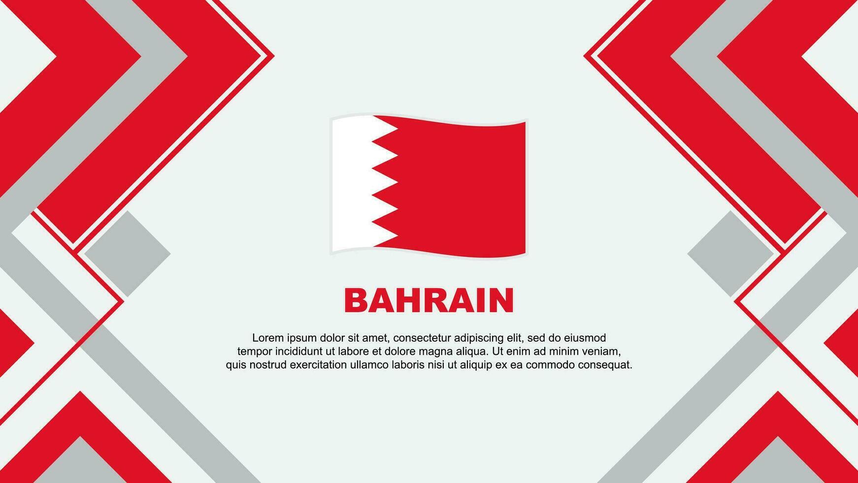 Bahrain Flag Abstract Background Design Template. Bahrain Independence Day Banner Wallpaper Vector Illustration. Bahrain Banner