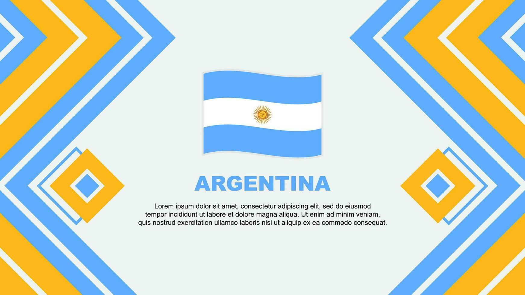 Argentina Flag Abstract Background Design Template. Argentina Independence Day Banner Wallpaper Vector Illustration. Argentina Design