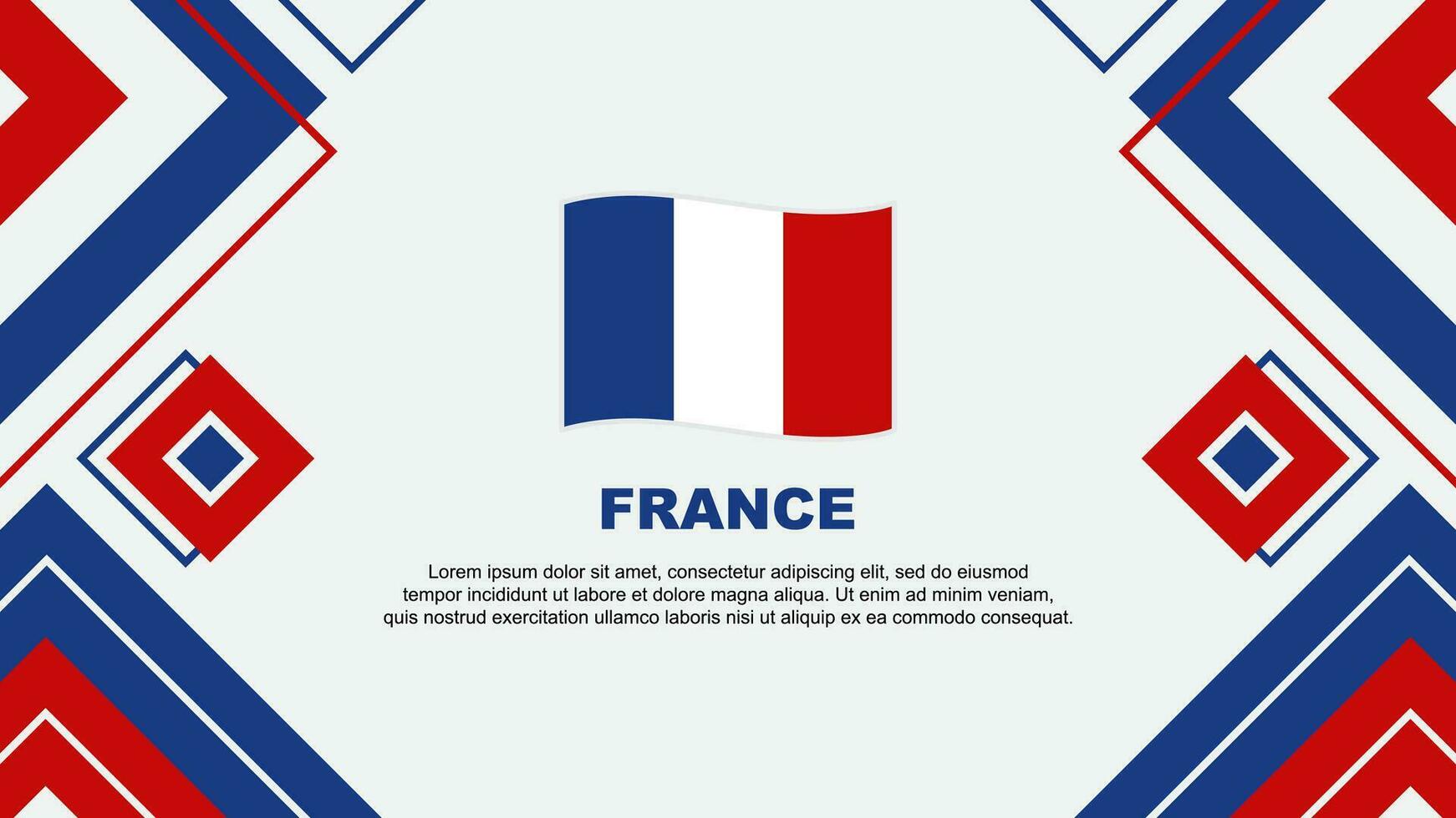 France Flag Abstract Background Design Template. France Independence Day Banner Wallpaper Vector Illustration. France Background