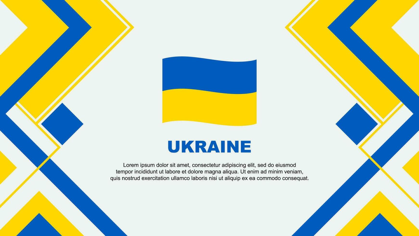 Ukraine Flag Abstract Background Design Template. Ukraine Independence Day Banner Wallpaper Vector Illustration. Ukraine Banner