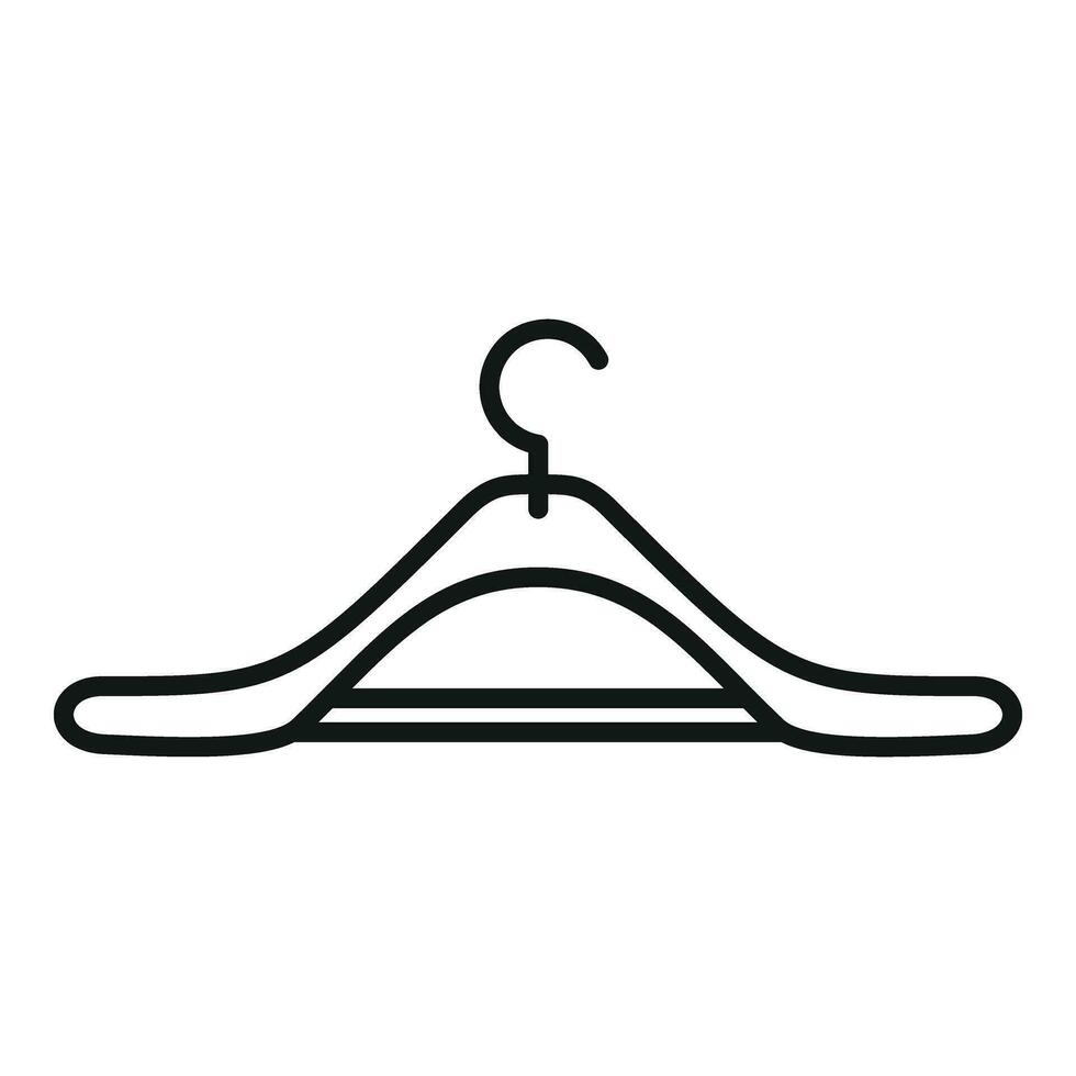 Craft clothes hanger icon outline vector. Tailor equipment vector